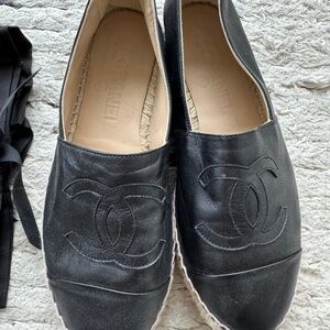 Brand new never worn Chanel Espadrilles Black 37
